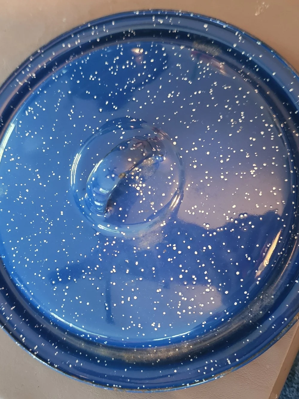 Ozark Trail Blue Enamel Cooking Pot with Lid - 3 1/2 qt